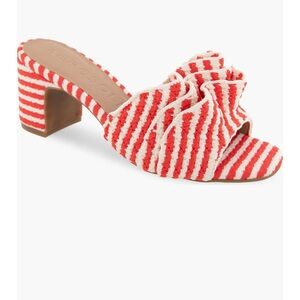 NEW Ruffle Sandal (Women)  Red and White Women's Aerosoles